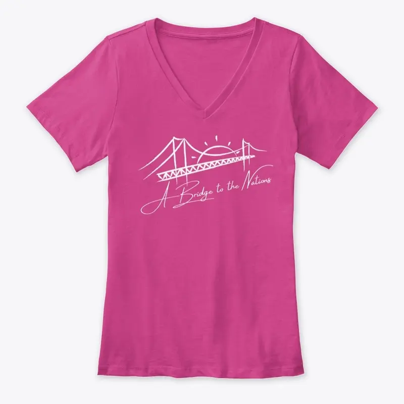 Women's Bridge to the Nations V-Neck Tee